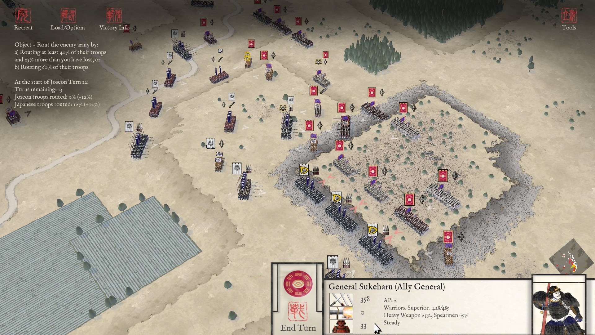 Joseon (Southern, 1592-1593) vs Japanese Invasion Force (Imjin War, 1592-1593)