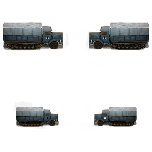 Mercedes SdKfz 4 Maultier (has PzII running gear as original did)