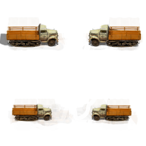 Opel SdKfz 4 with open stake bed