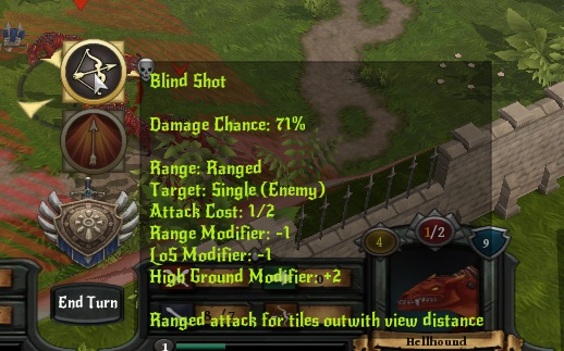 71% chance to hit a target he can't see...