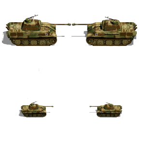 Panther G Steel wheels extra turret track armor