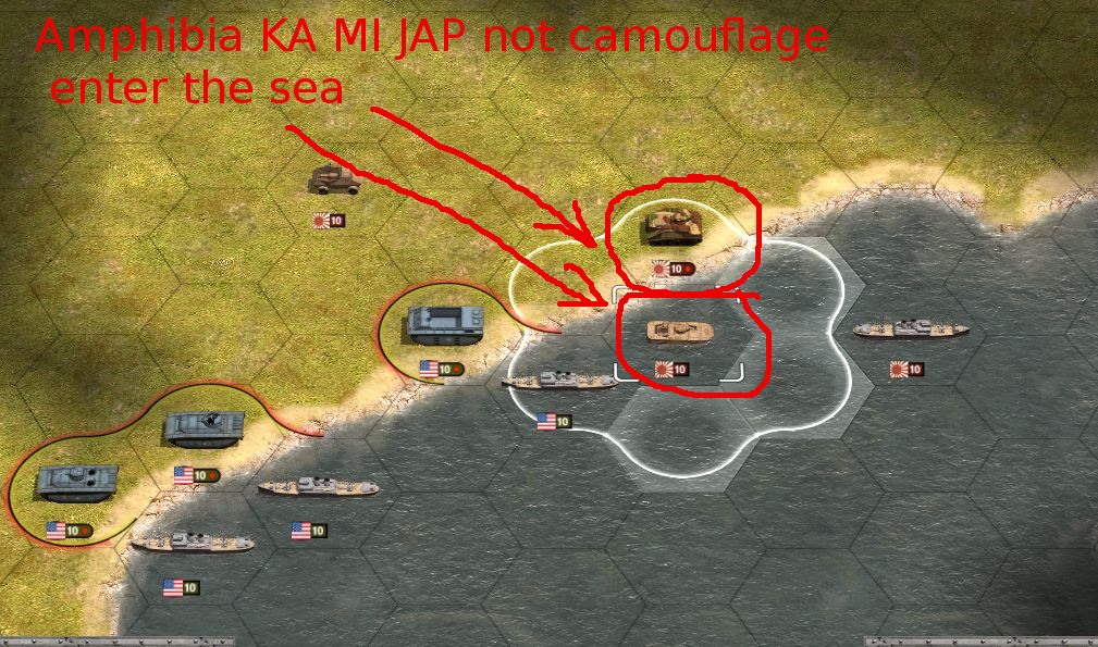 Amphibia KA MI JAP not enter the sea camouflage the unit.txt pints only the first unit of land not sea.jpg