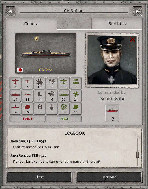 unit renamed<br />Kensui Tanaka takes command