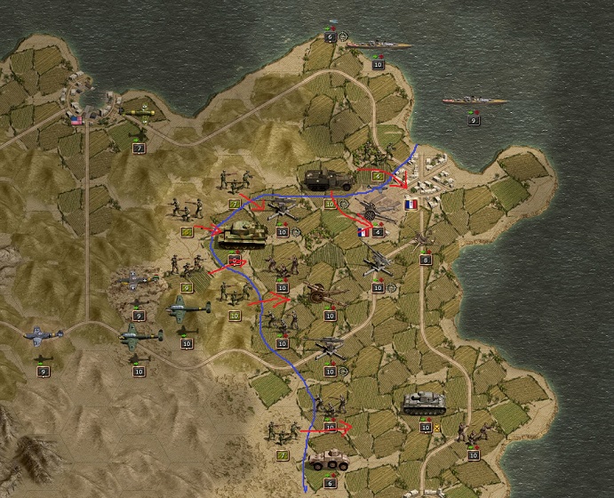 June 1943, Tunis. Tunis nearly lost. American infantry broke the defense line in the north. Rommel’s tank division from Tobruk has reached the battlefield but it is out of fuel and can’t move to Tunis to defend the city.