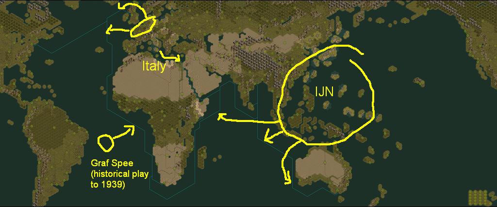 It's a global map, so what are the other Axis Powers going to do?
