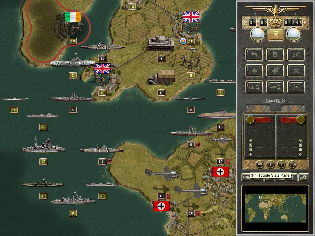 KMS Friedrich der GroBe (Bismarck-class) attempts to cover the invasion fleet.