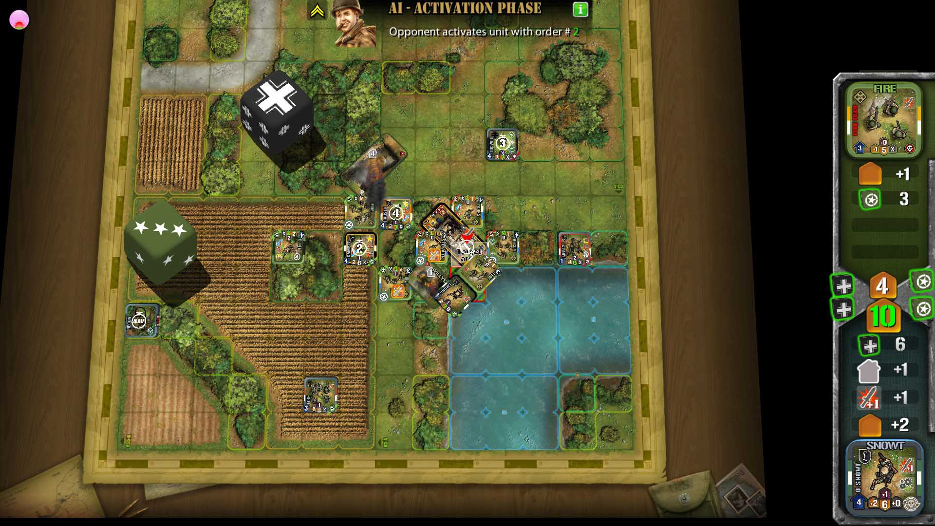 Locked in close combat after result given