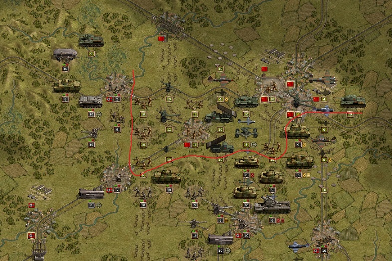 Begin of April 1944. Second Zitadelle AAR. A more compact battlefield. No chance for the Red Army to move further west. But now more artillery/infantry nearer at the western border of Moscow. Also infantry around and in Moscow disturbing my tanks to resupply/refuel.