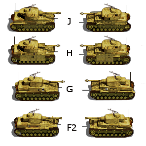 PZR IV group in dunkelgelb/sandfarb