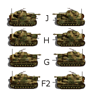 PZR IV group in 3 tone camouflage