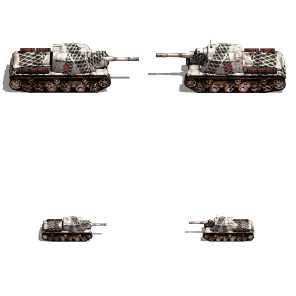 Prototypical Soviet &quot;tread&quot; type winter camo.  They painted the armor white and laid on cargo netting to spray darker colors for the tread pattern
