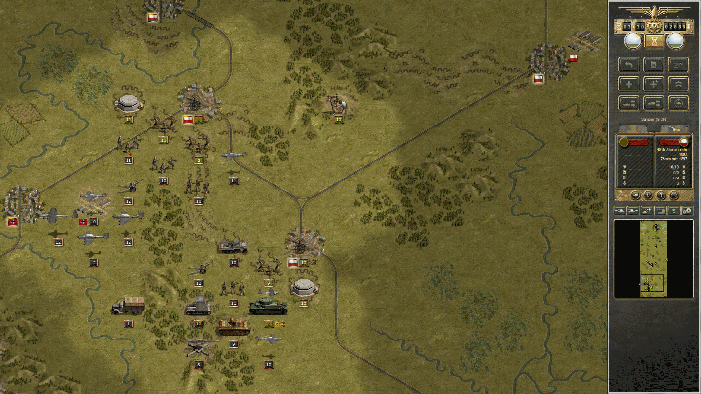 Stalin offers assistance to Poland. Stalin threatens with an all-out war against Germany.<br />Germany vs Poland and the USSR
