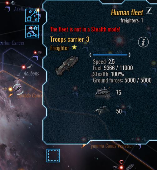 Picture of transport with problem.