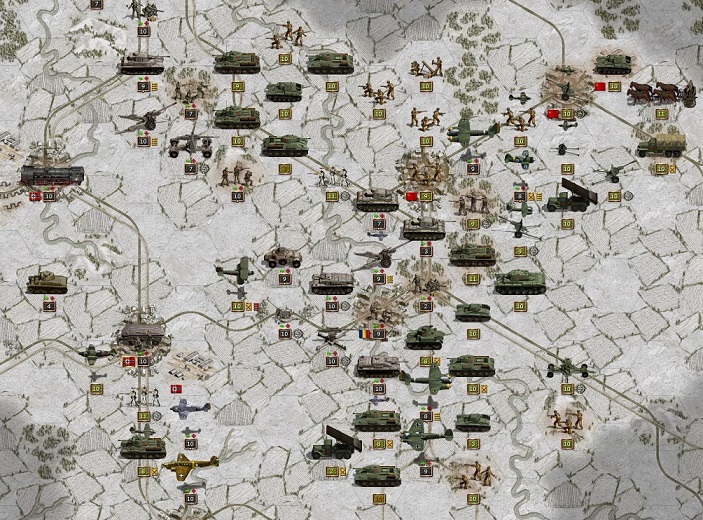 March 43. The extremely strong Russian attack on the beach head of Voronezh over the whole winter payed tribute on the German side. The Russians finally broke through in the south with strong T34 forces.