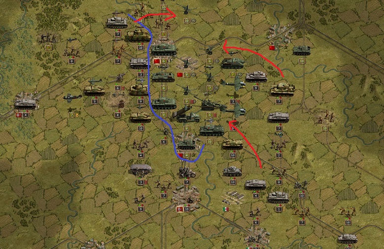 September 43. General von Manstein is closing the pocket of Kursk dooming the enclosed Russian divisions.