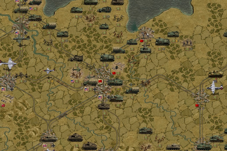 July 45. The whole German Reich and Berlin captured be American and Russian troops. East of Berlin the last operational German army – Armee Wenk – tries to reach Berlin to fight back. The Panthers will not even reach the borders of the German capital.