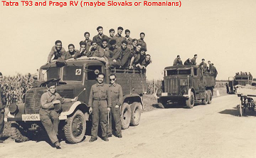 I selected this image because is shows two different varieties of trucks and the Germans used both in the same way