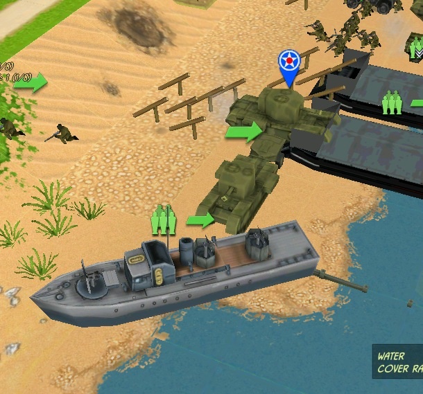 After suppressing one of the enemy coastal guns,  I beached one of my destroyers to give &quot;better&quot; fire support....