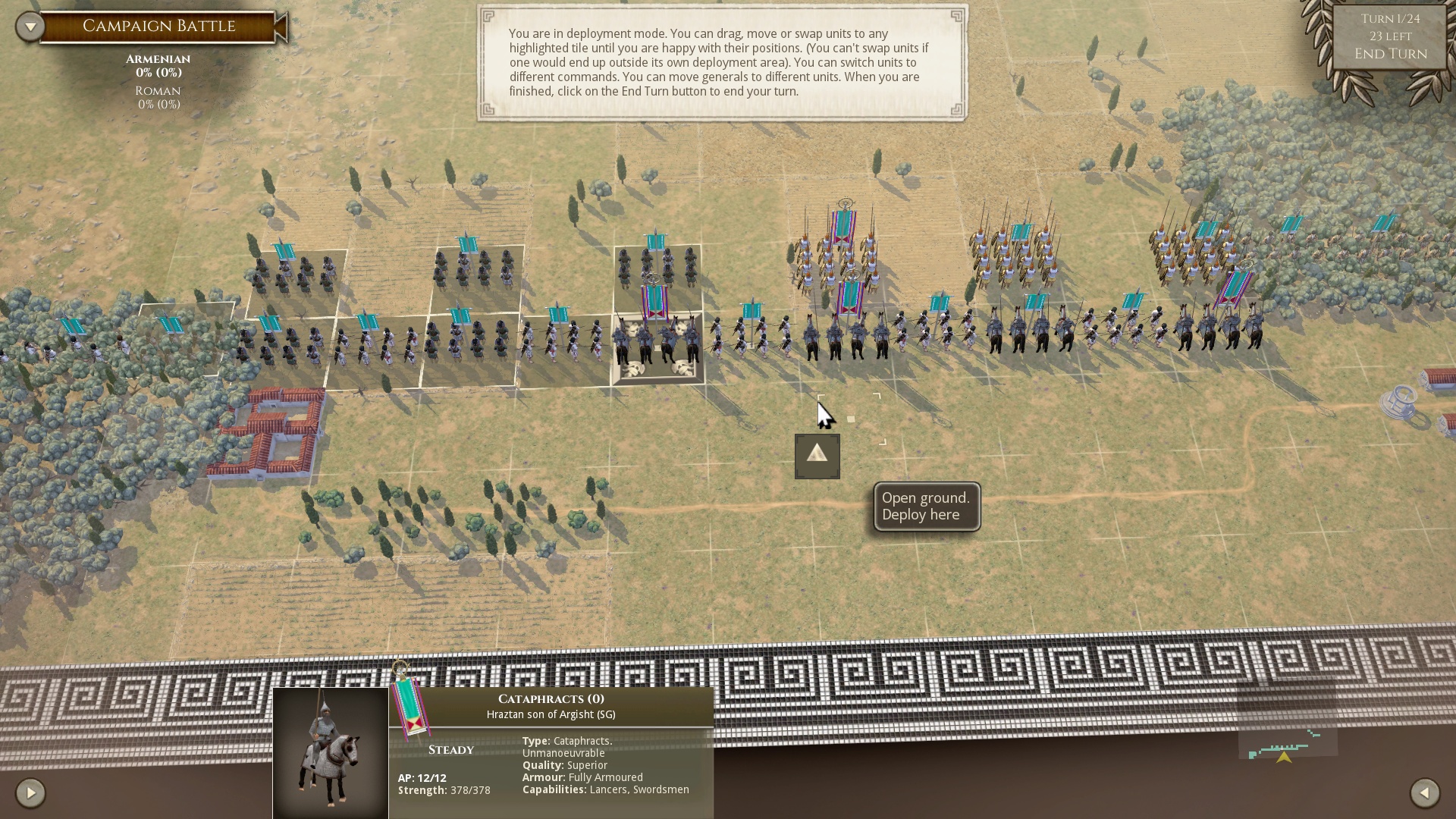 Pontic deployment for last battle