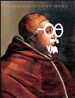 Latest painting of Pope Alexander Defaced.jpg