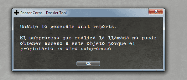 Error snapshot
