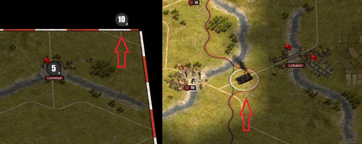 (l.: supply outside map, r.: no-mans-land