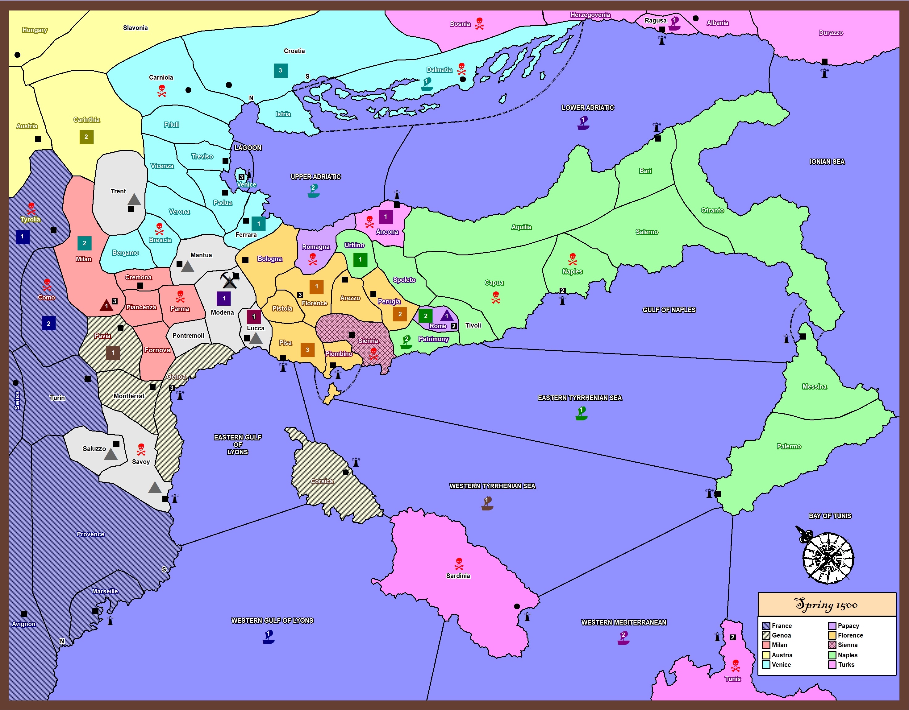 Spring 1500 Famine Map