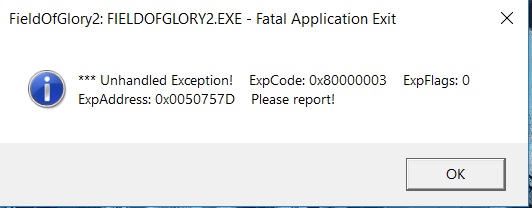 Error Screen