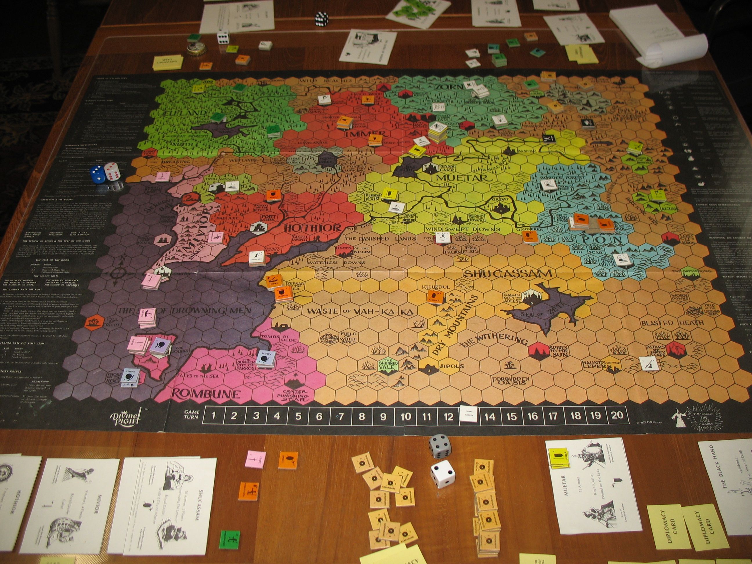 A Divine Right game being played