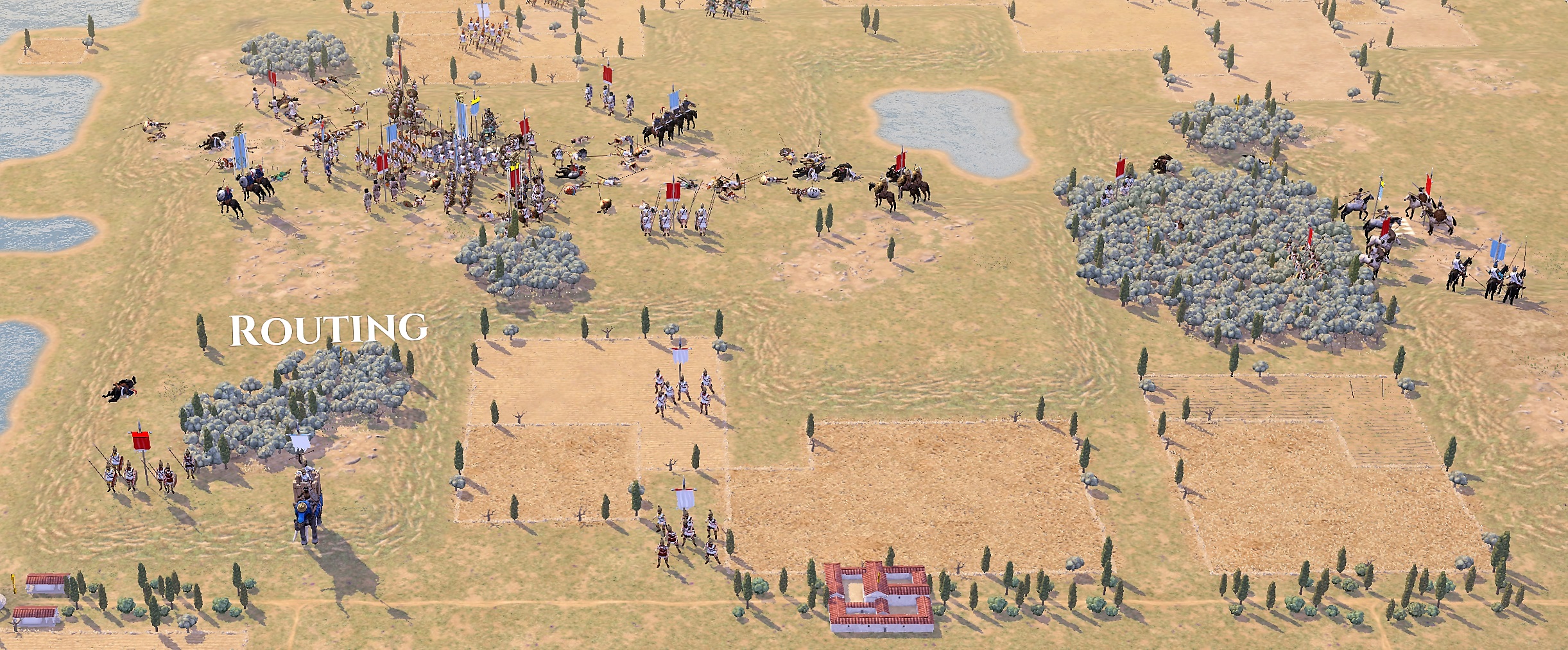 closing phase, Greeks just about holding the hill