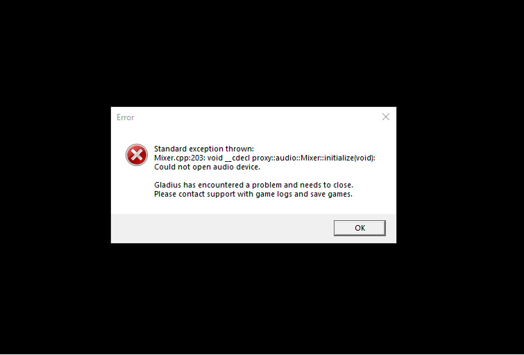 Gladius error.png