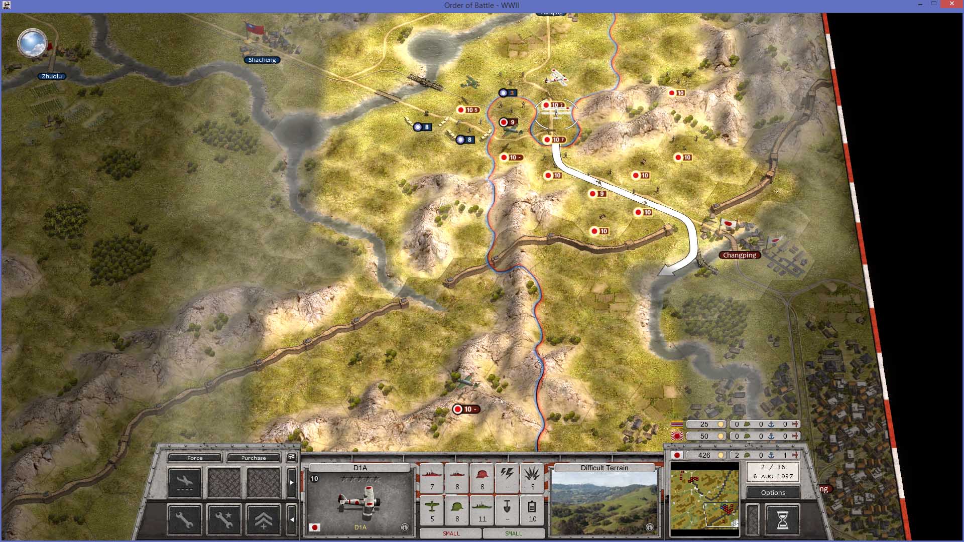 See the flight path and recon below have to go all around aswell