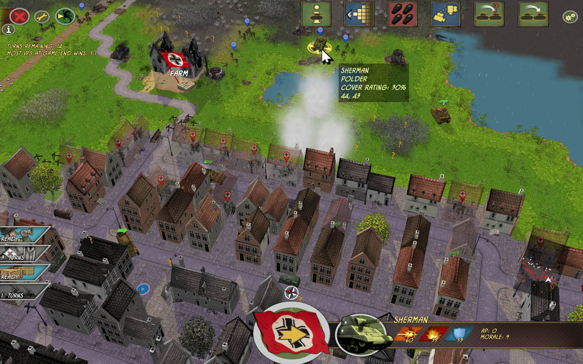 My right flank.
