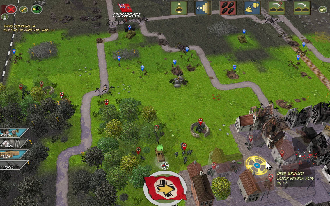 My left flank.