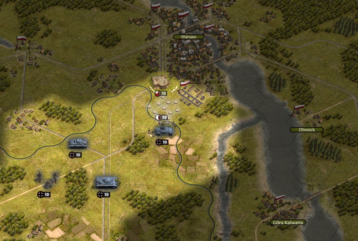 4th PzDiv spearheads on the outskirts of Warsaw_9 september 1939_game map.jpg