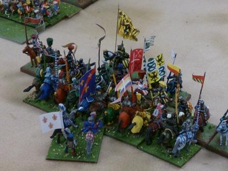 Clash of Spanish and French knights