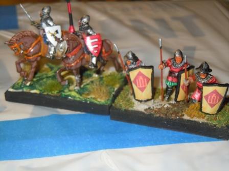 Luddy Lithuanian nobles and foot spearmen (Bob didn't play but his troops are beautiful)