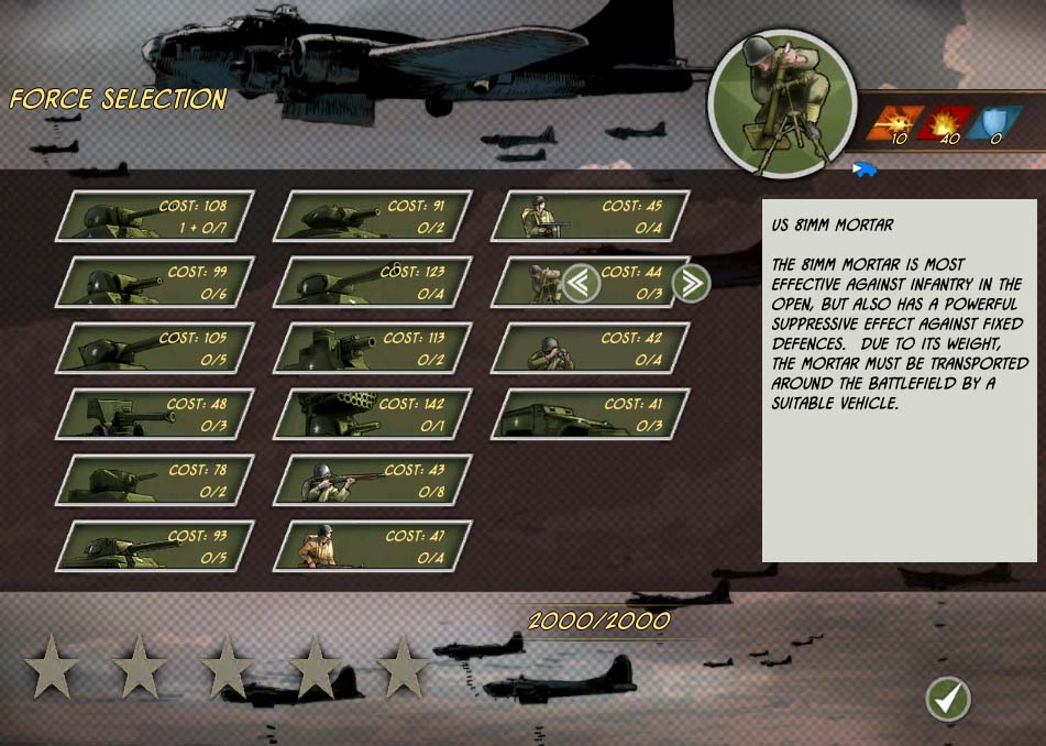 Allied Force Selection