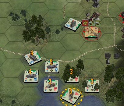 Fig.3 The PzIVd assaults the Soviet rifles.