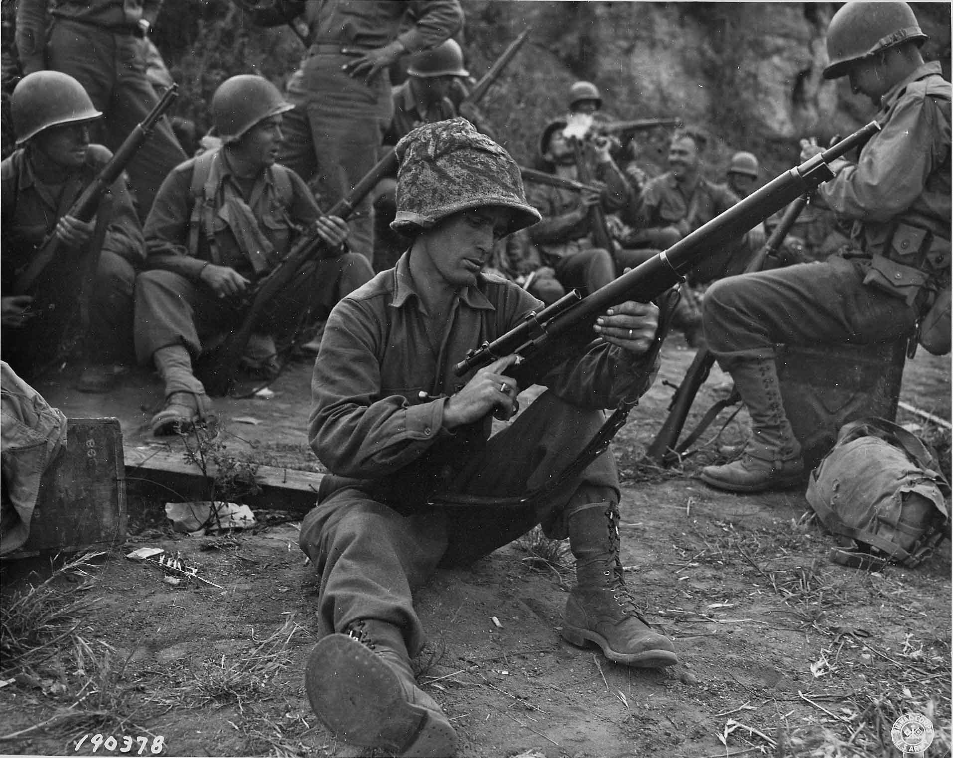 US Army Pfc. Edward J. Foley of the 143rd Infantry Regiment of the 36th Div.jpg