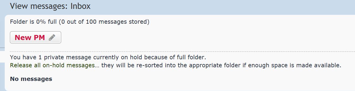 I've emptied my other folders, too