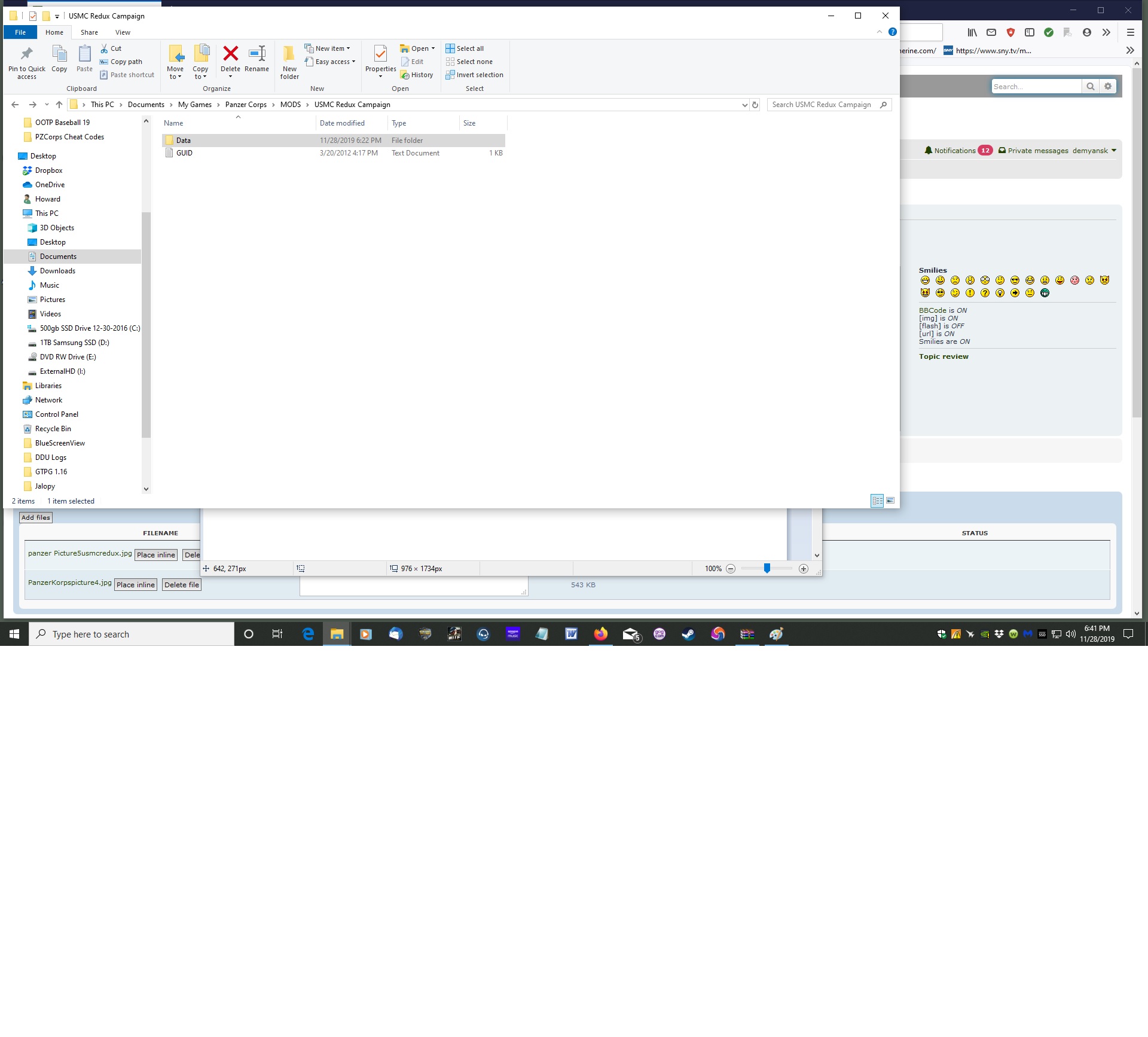 my documents/Games folder