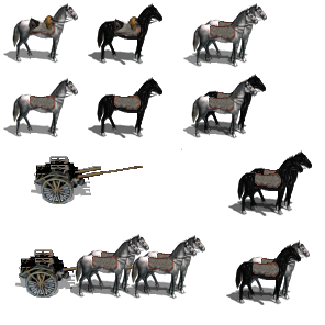Horses Black White.png