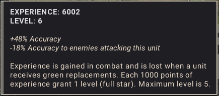 Experience bug, level 6