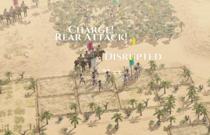 The light evades past the ditch then got rear charged. One Cohesion level drops.