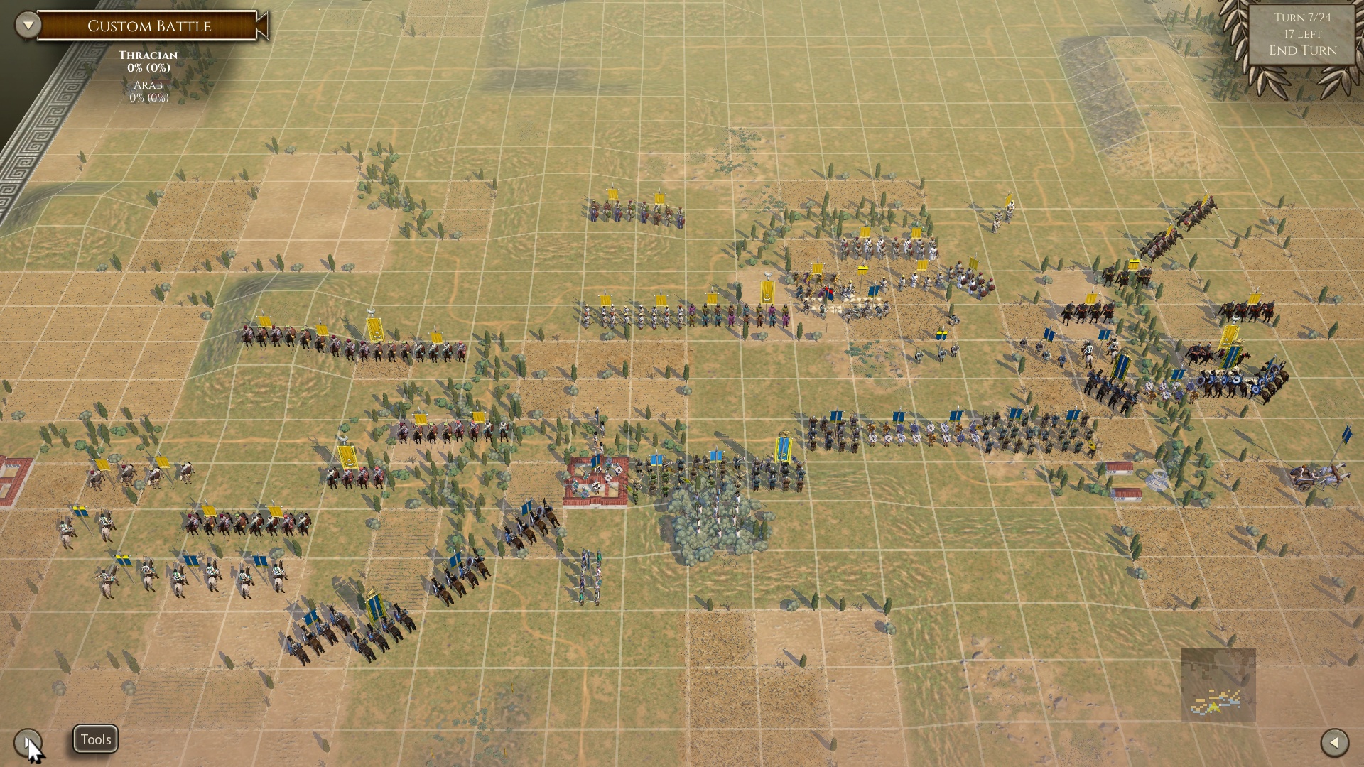 refusing the left flank before the onslaught