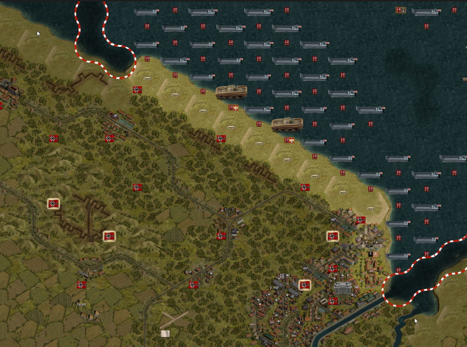 Sword beach with Ouistreham.jpg