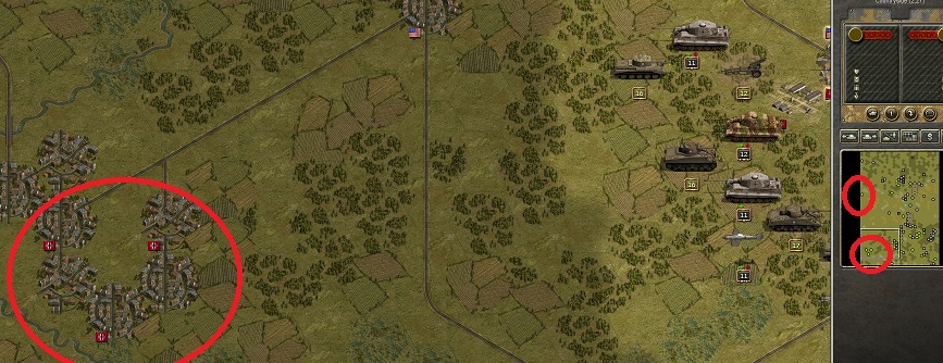 the minimap display some German controlled hexs as allied!