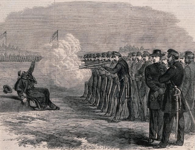 The execution of a deserter in the Federal Camp, Alexandria.jpg