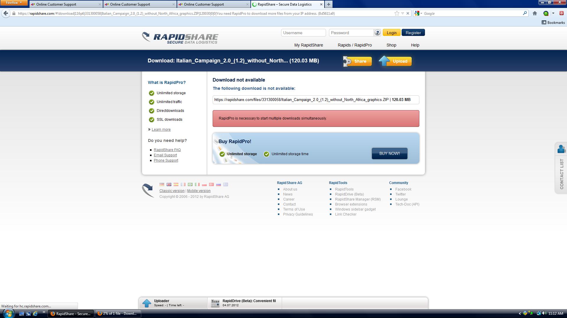 this download is unavailable